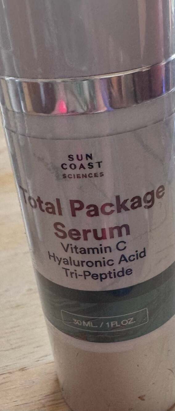 Sun Coast Sciences Total Package Serum 1 oz Vitamin C Peptide LOT OF 5 NEW 2027